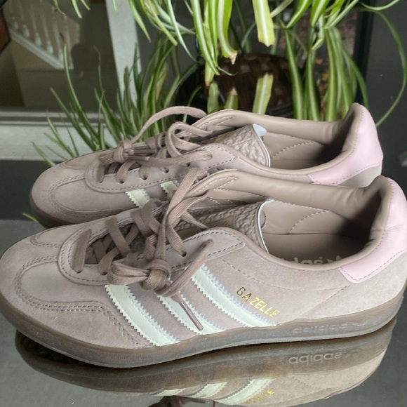 RARE adidas Gazelle Indoor 2024 "Brown Pink" sneakers, womens 7.5 - Picture 6 of 14